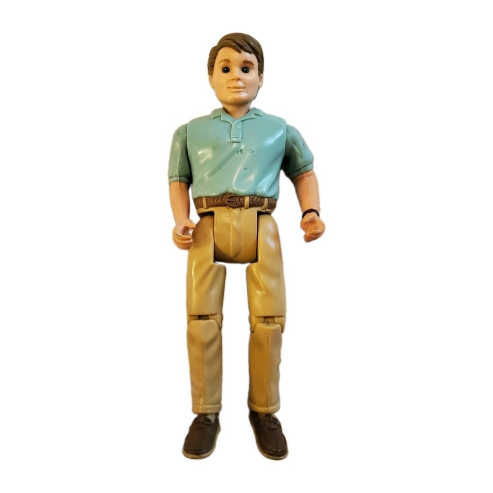 Vintage‎ 1998 Fisher Price Loving Family Dollhouse Dad / Father Doll Figure 6"